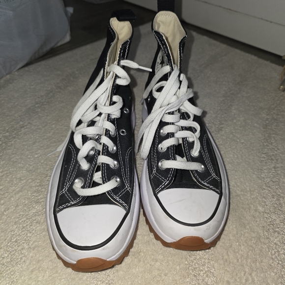 Converse Run Star Hike Black High-Top Platform Sneakers | Women’s Size 8 | Worn - Picture 1 of 6